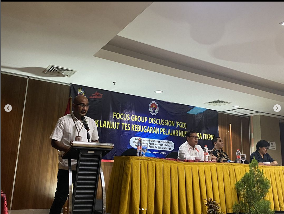 FGD Identifikasi Bakat Olahraga Siswa dan FGD Tindak Lanjut  Tes Kebugaran Pelajar Nusantara